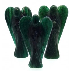 Green Aventurine Carved Gemstone Angel
